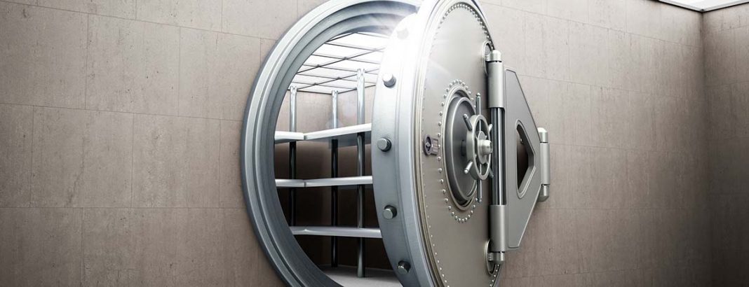 A big safe in a Bank. Mydollarbills