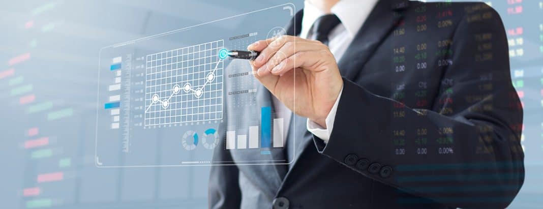 a person using a glass screen