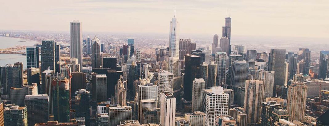 Picture of the New Yourk Skyline. Showing the heart of finance.