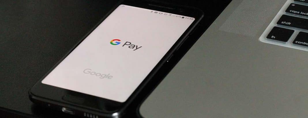 A smartphone showing Google Pay.