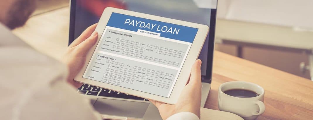 Payday loan form